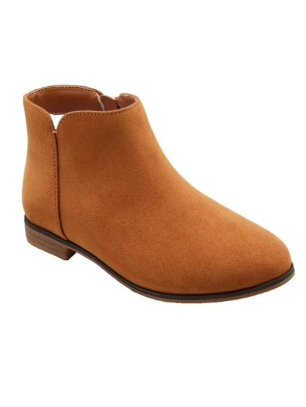 NWT Cat & Jack Tan Girls Suede Size 6 Ankle Boots 4011-